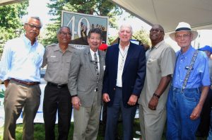 Six current and former directors pose for photo in Los Angeles