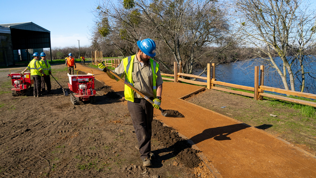 ‘Meticulous’: Corpsmembers Help Build a Brand New State Park