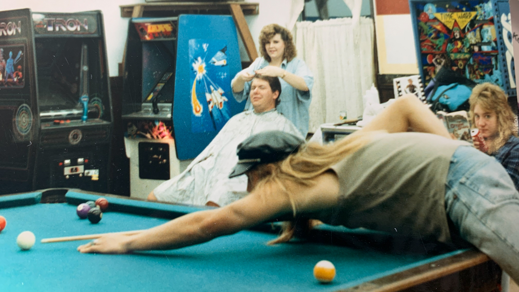 Corpsmembers enjoy time in the recreation room.