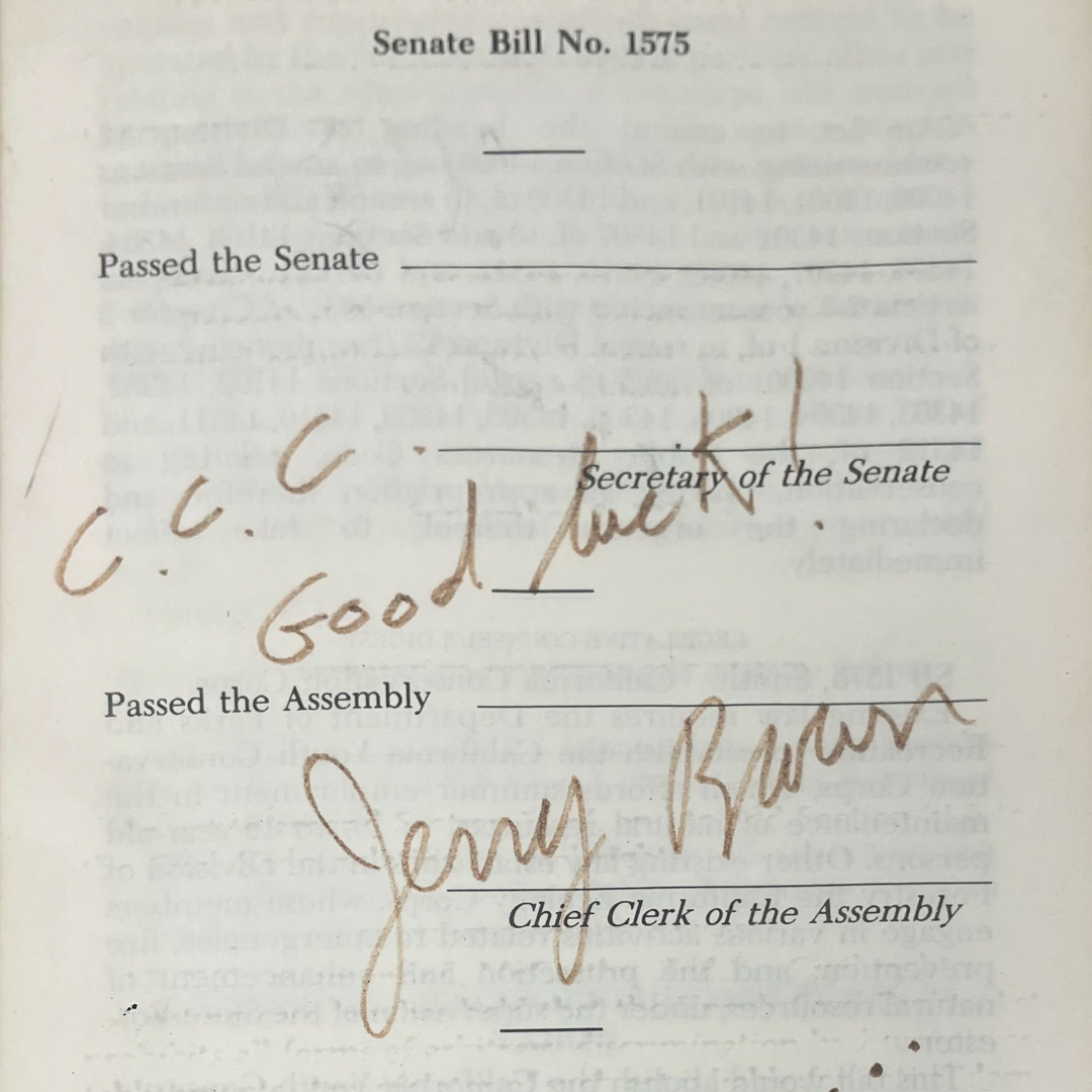 CCC Good Luck - Jerry Brown