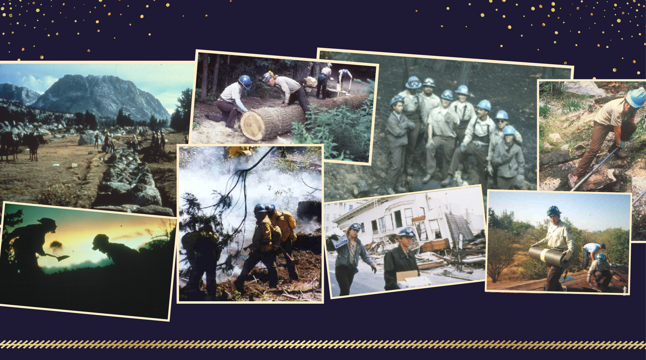 nature photo of trees, rocks, and a waterfall