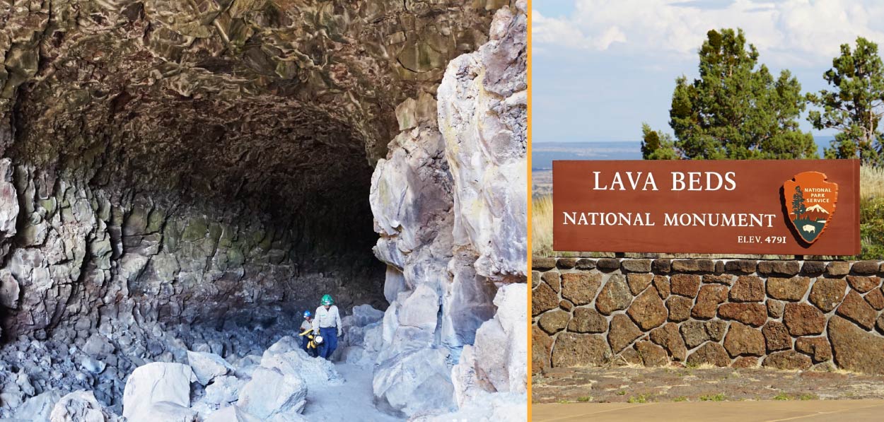 Skull Cave entrance at Lava Beds National Monument.